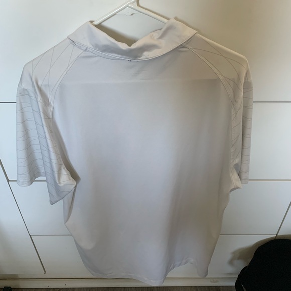 Nike Men's White Polo with Black Trim size medium - Picture 2 of 4